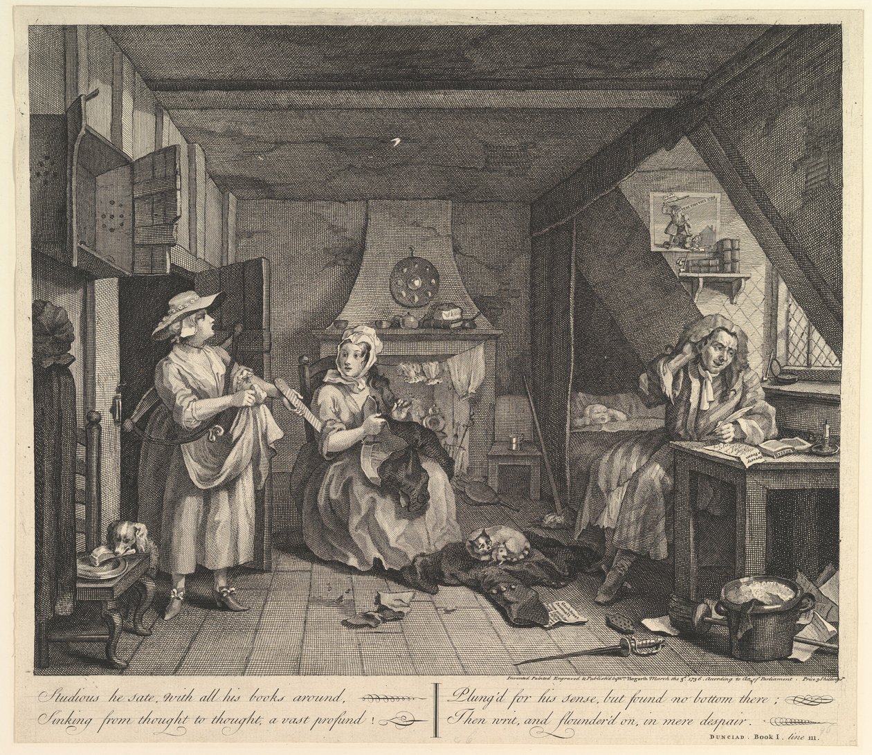 Den nødlidende dikteren av William Hogarth
