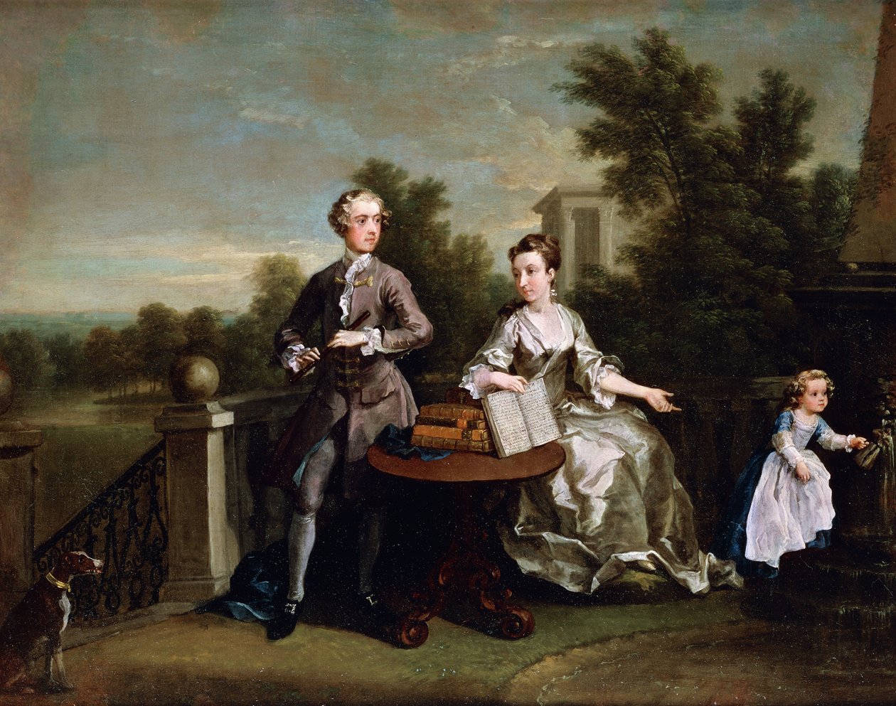 Edwards Hamilton-familien av William Hogarth