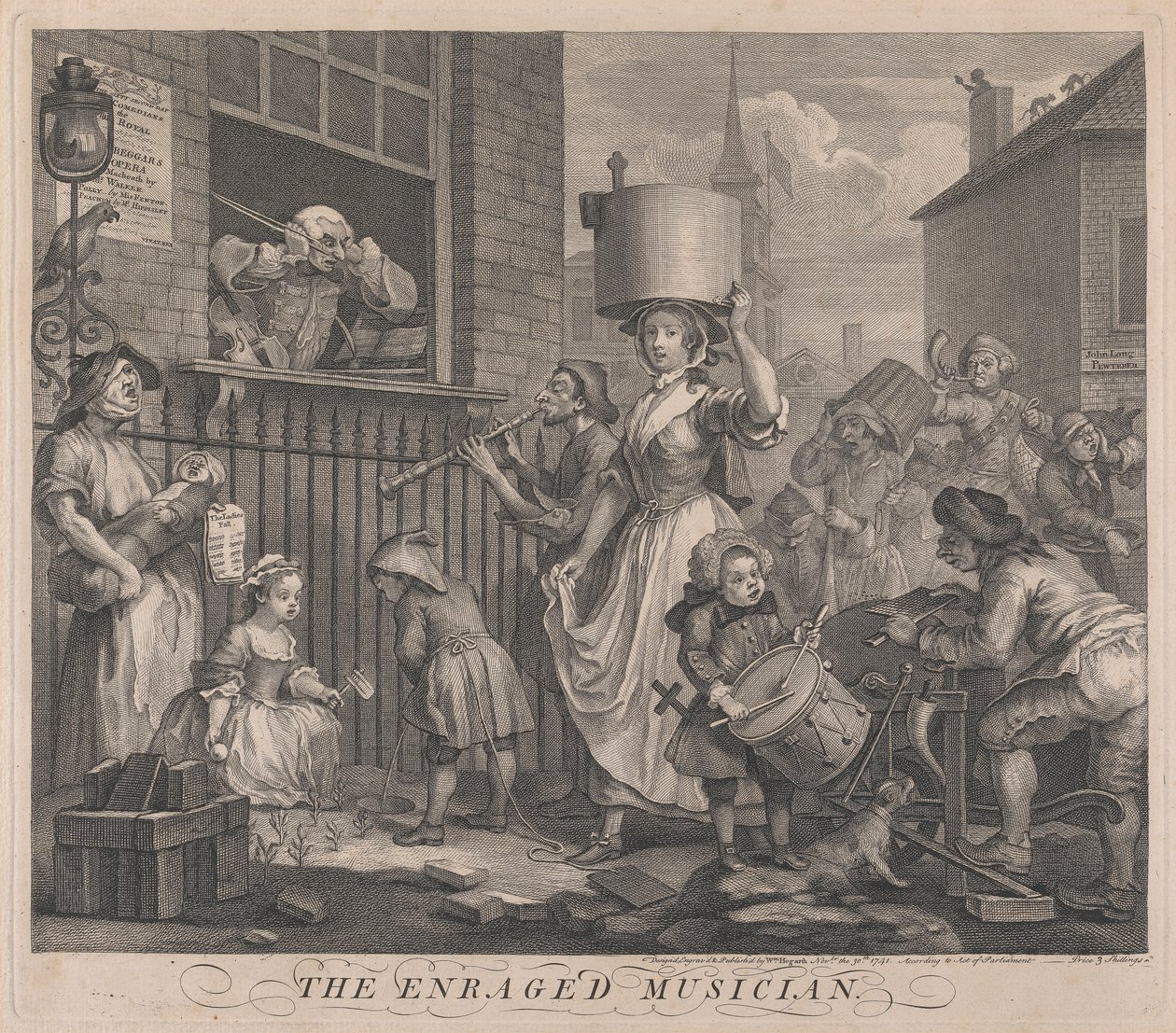Den rasende musikeren av William Hogarth