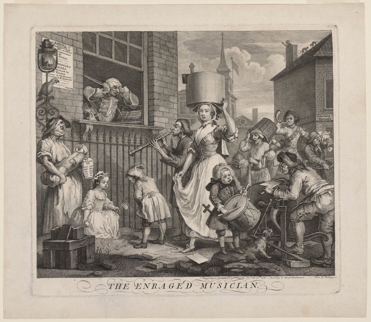 Den rasende musikeren av William Hogarth
