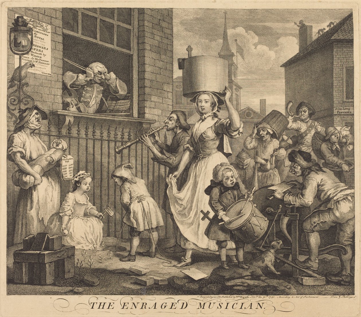 Den rasende musikeren av William Hogarth