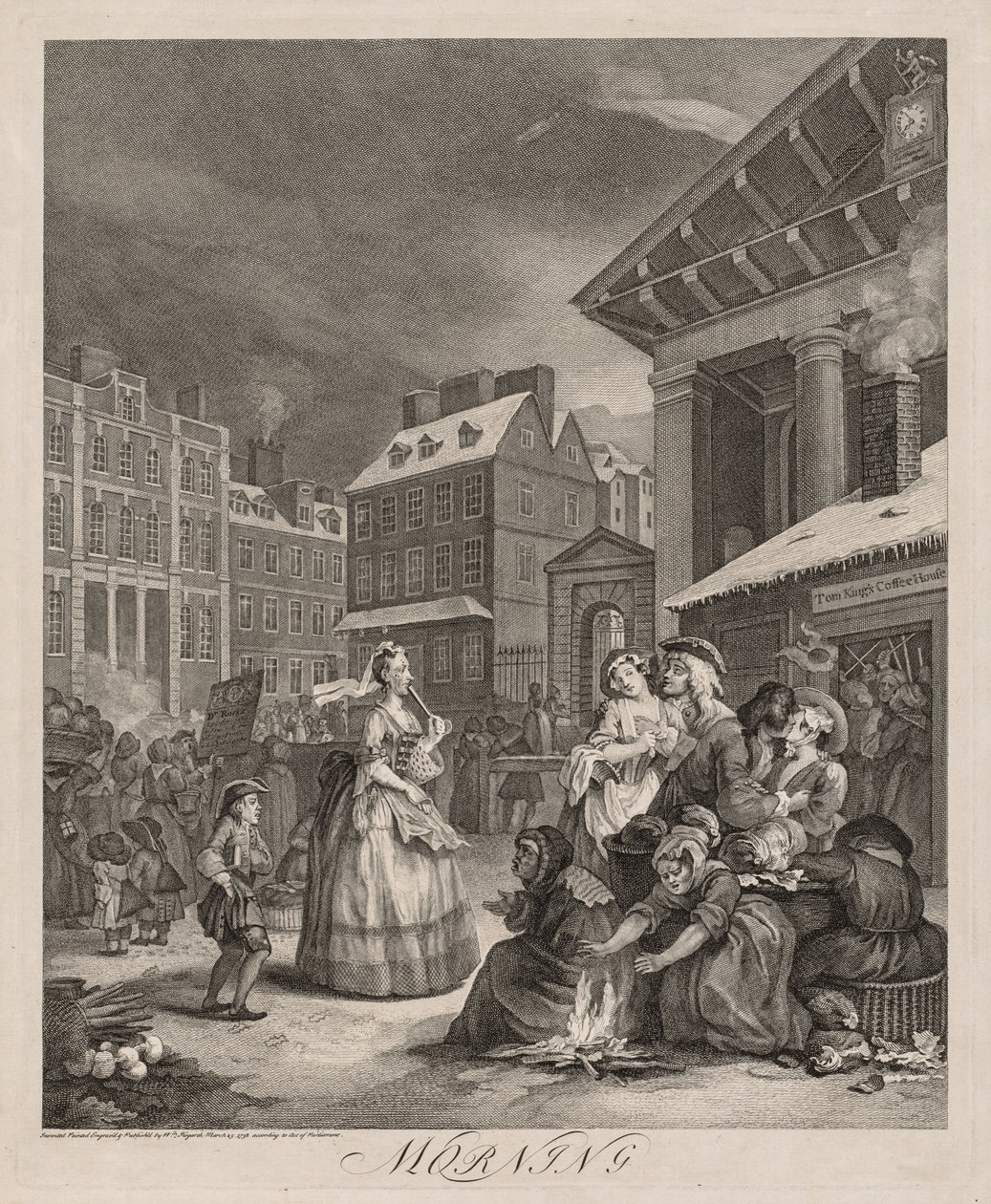 De fire ganger på dagen, 1738. av William Hogarth