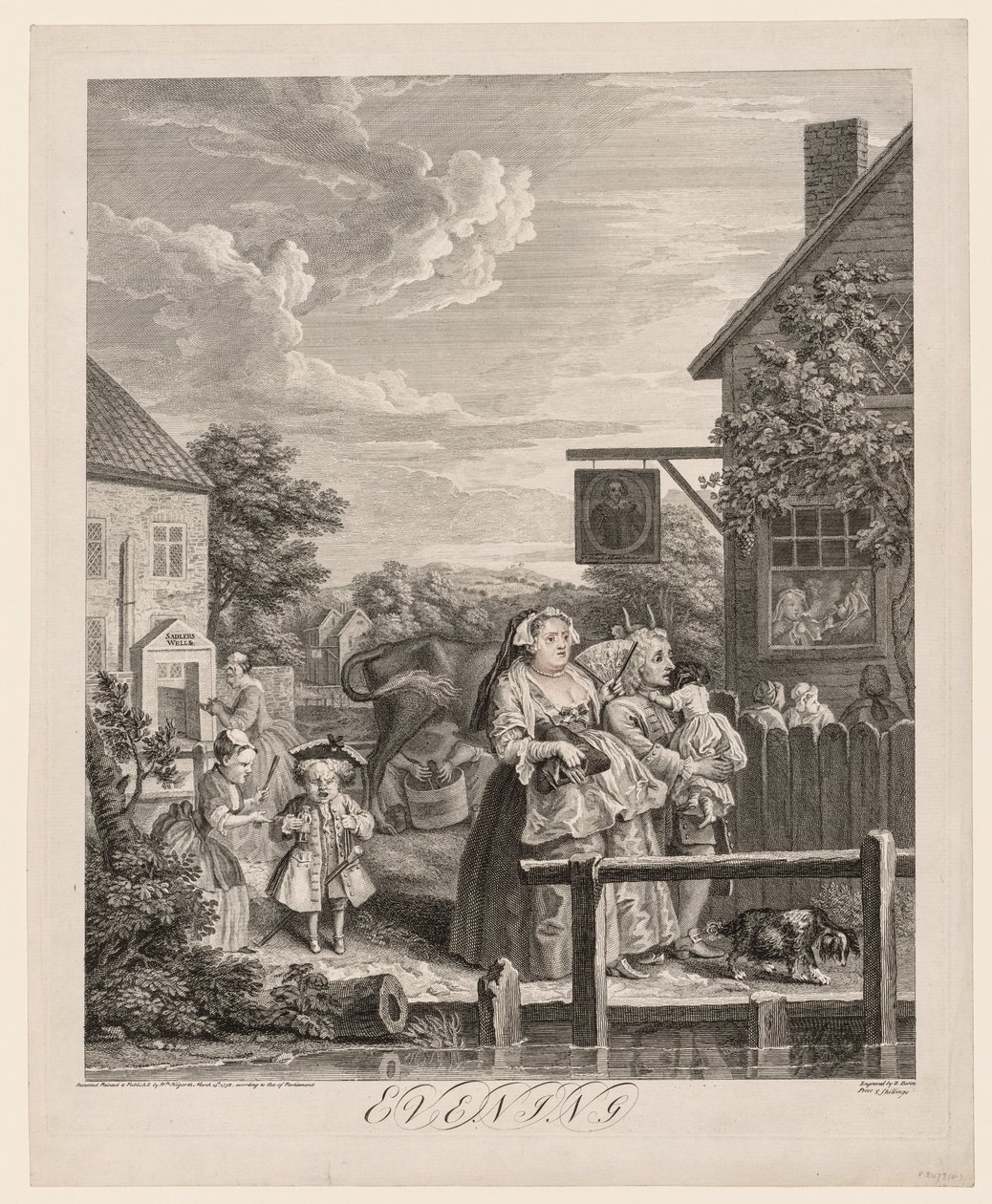 De fire tidene på dagen: Kveld av William Hogarth