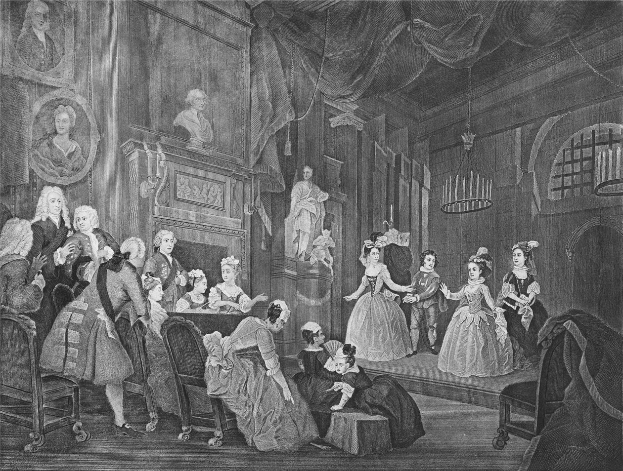 Den indiske keiseren, gravert av Robert Dodd av William Hogarth