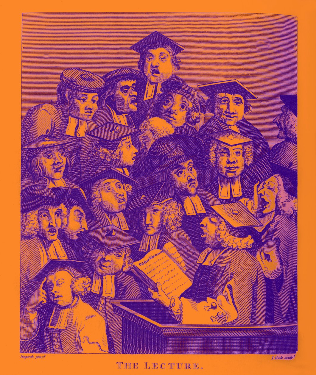 Forelesningen av William Hogarth av William Hogarth