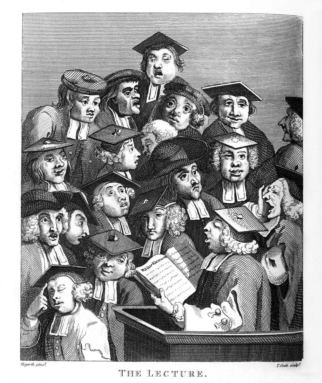 Forelesningen av William Hogarth av William Hogarth
