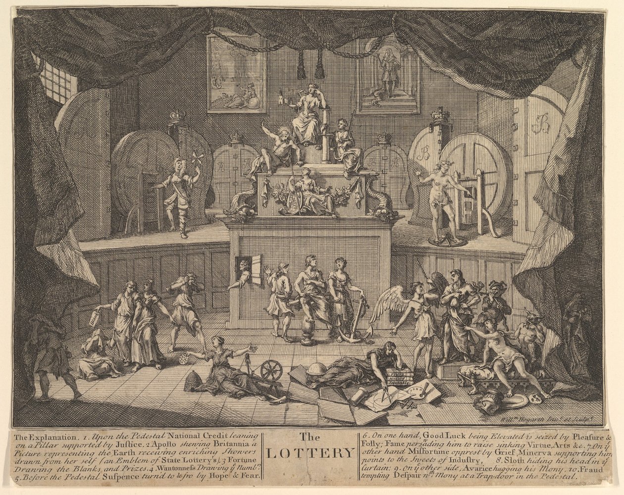 Lotteriet, etter 1724. av William Hogarth