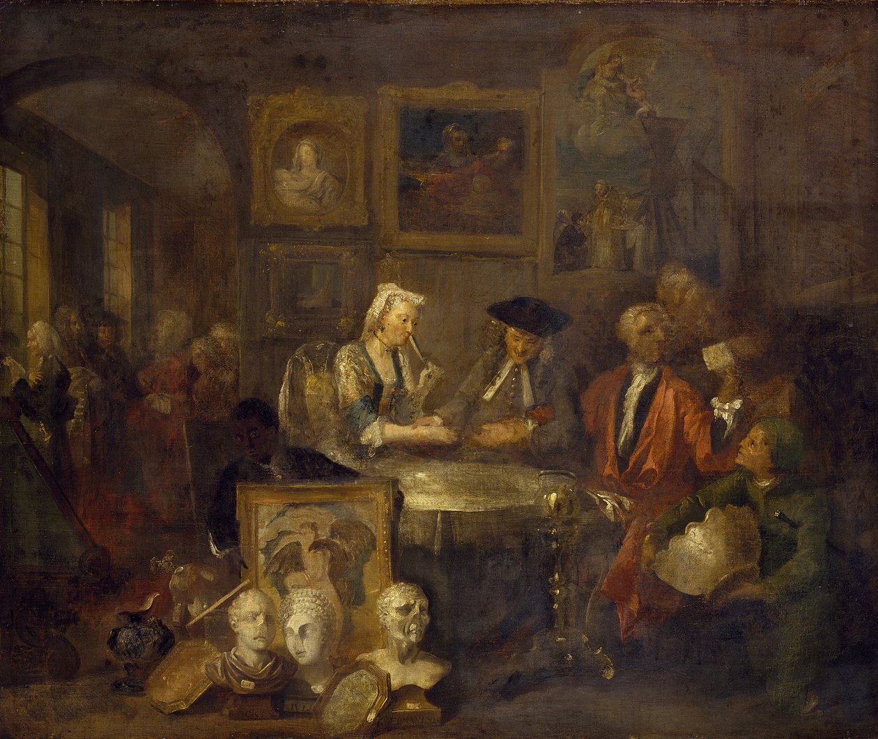 Ekteskapskontrakten, 1743 av William Hogarth