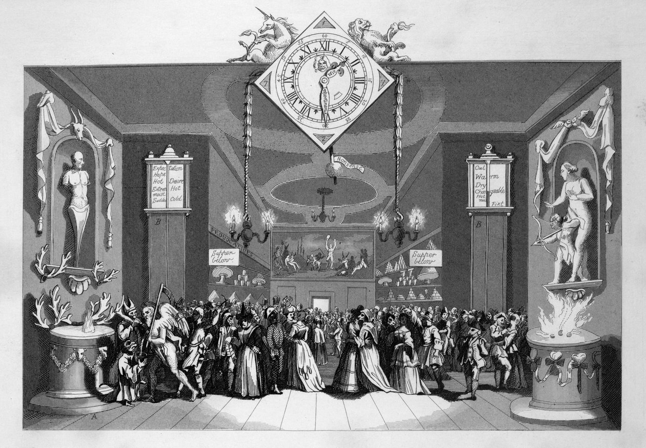 Maskerade-billetten av William Hogarth
