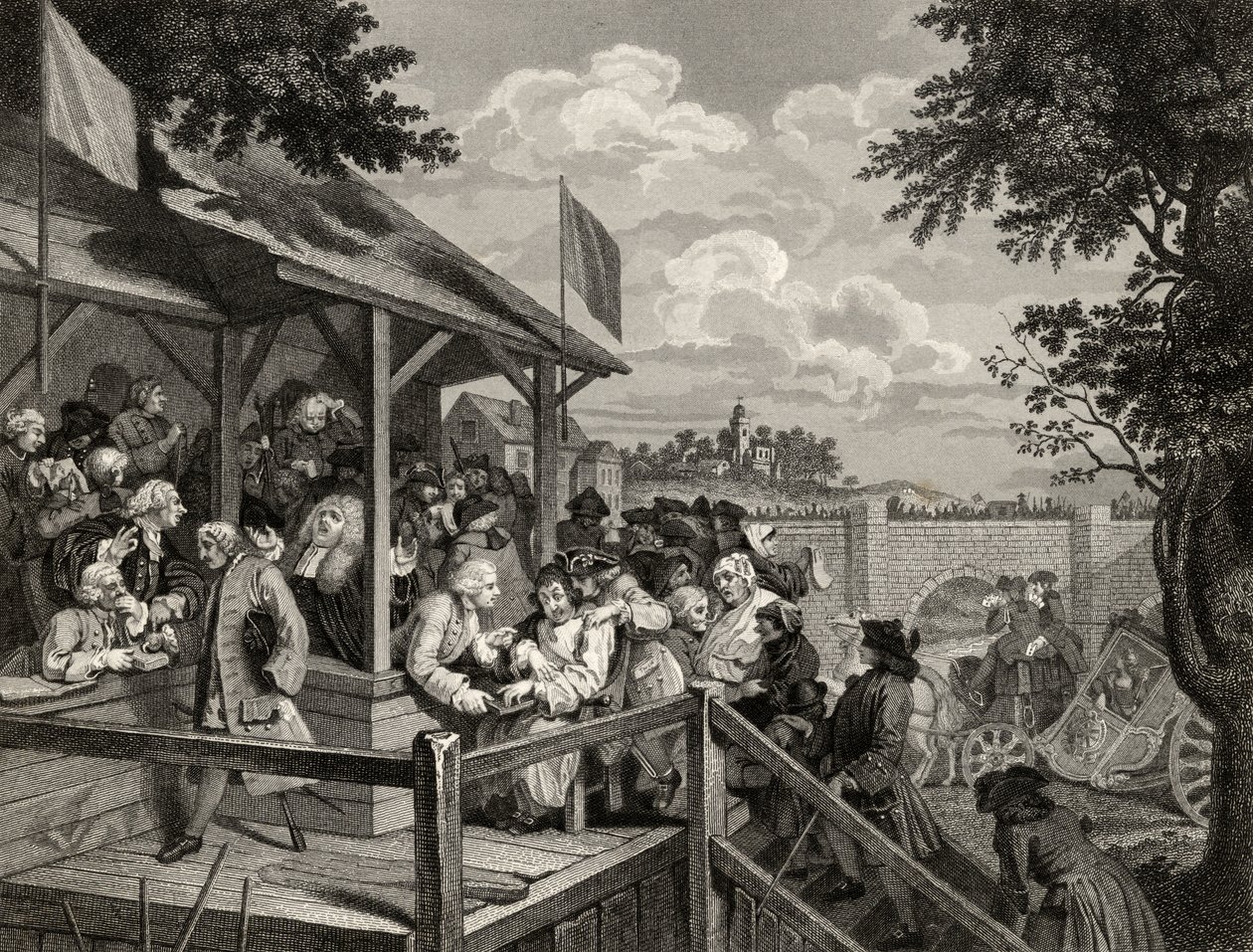 The Polling, gravert av George Presbury, fra 