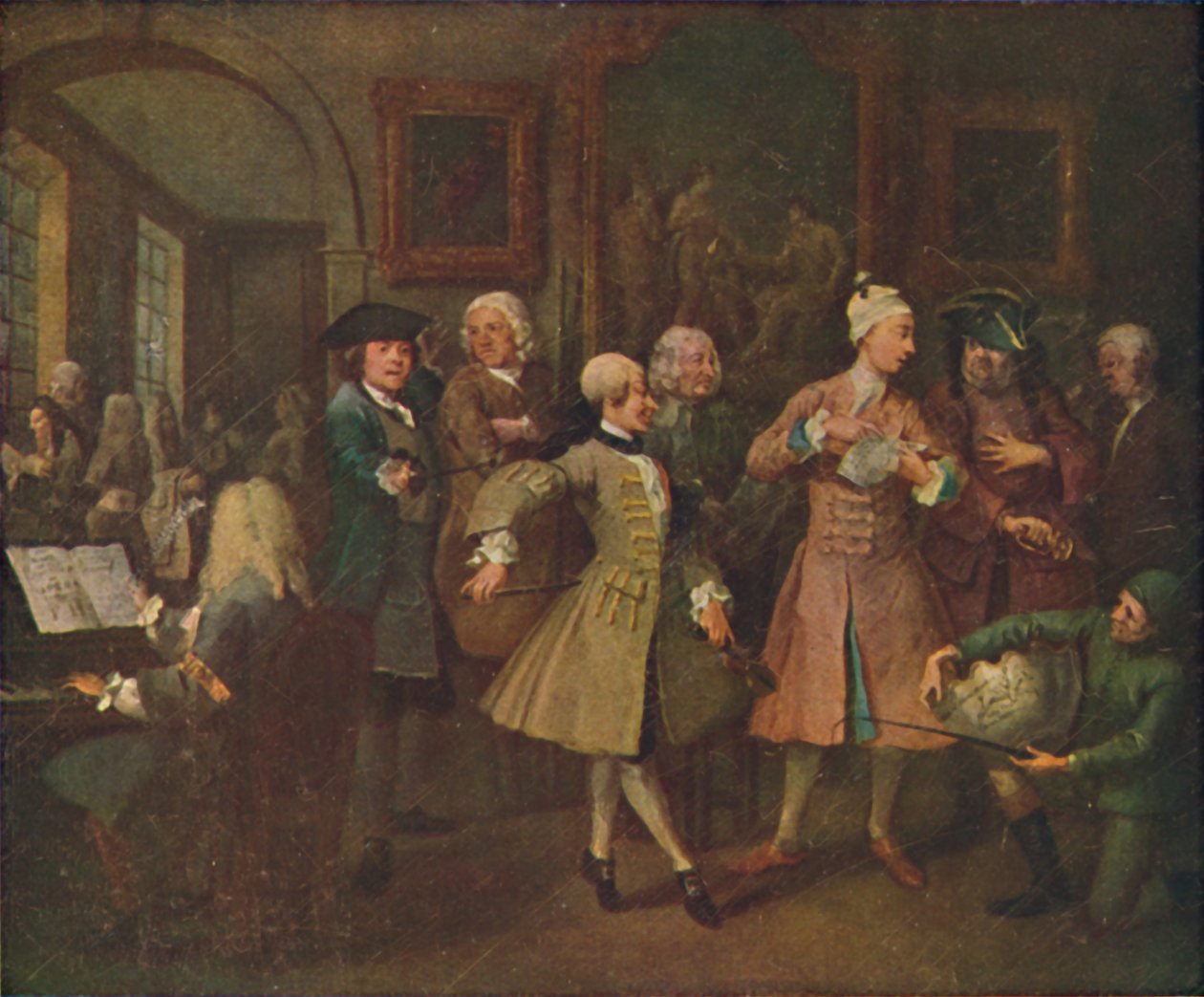 The Rakes Progress - The Levee, 1720-1735, 1920. av William Hogarth