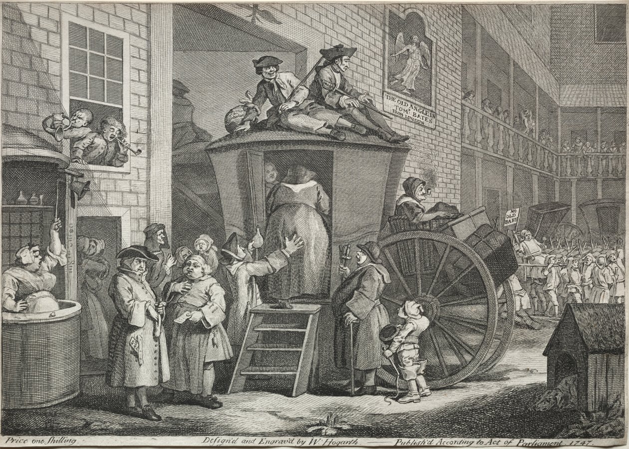 Scenecoachen av William Hogarth
