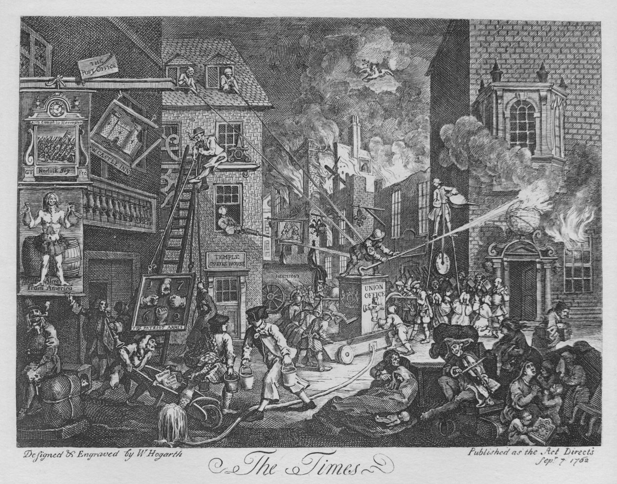 The Times, 1762 av William Hogarth