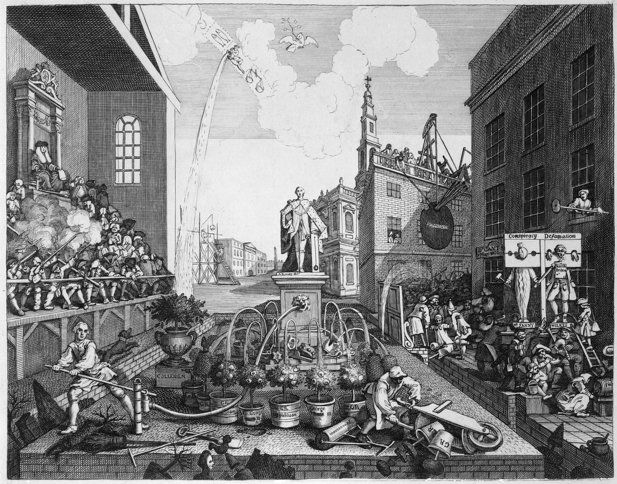 The Times, Plate II av William Hogarth