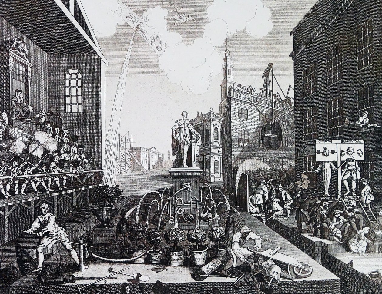 Tidene. Plate II 1762, av William Hogarth av William Hogarth