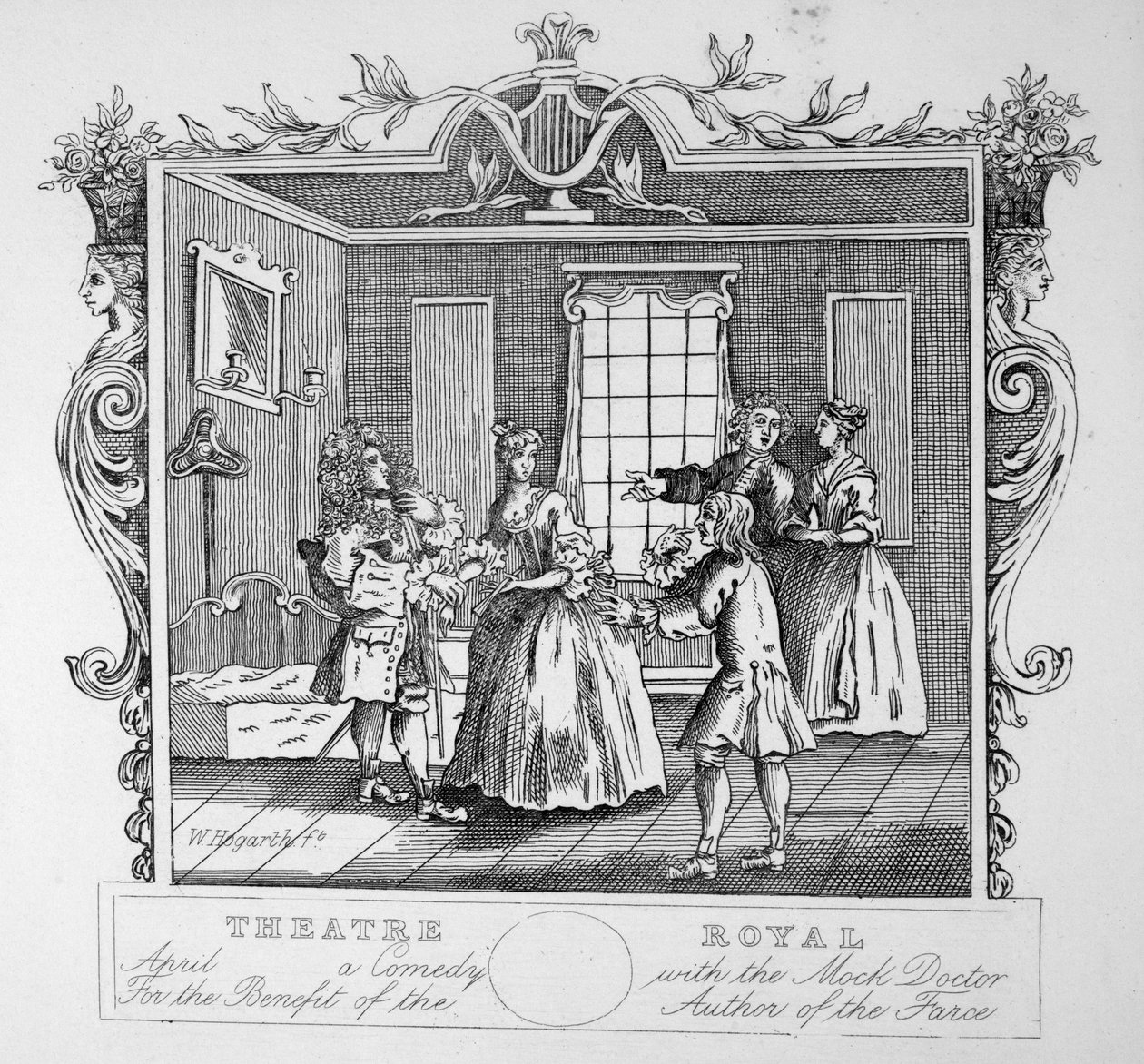 Det kongelige teater av William Hogarth