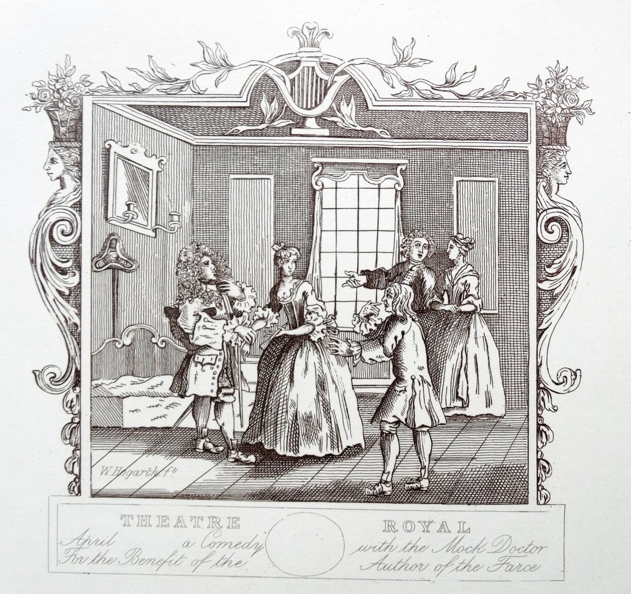 Teater Royal; Drury lane; London av William Hogarth