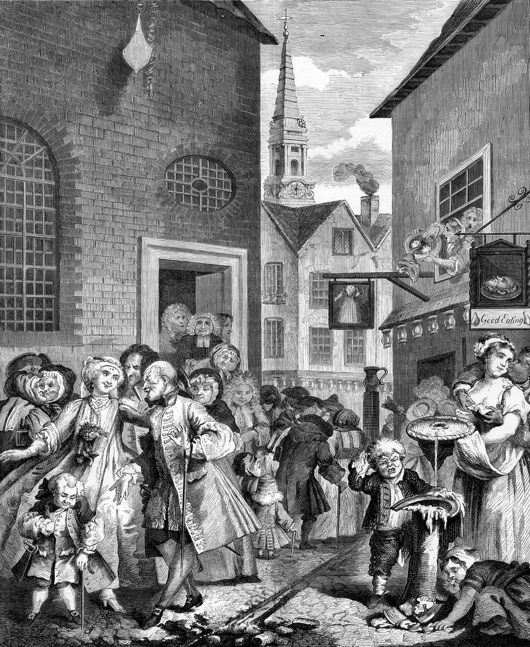 Times of the Day - Noon av William Hogarth av William Hogarth