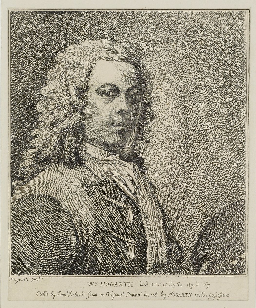 William Hogarth, gravert av Samuel Ireland (d.1800), ca. 1786 av William Hogarth
