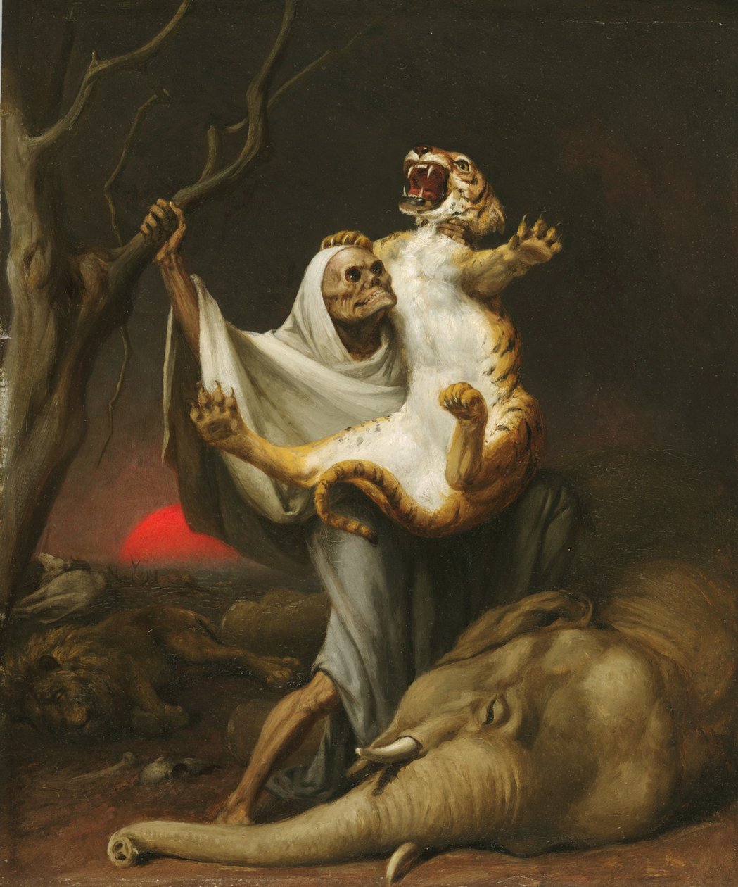 Dødens makt, ca. 1890. av William Holbrook Beard