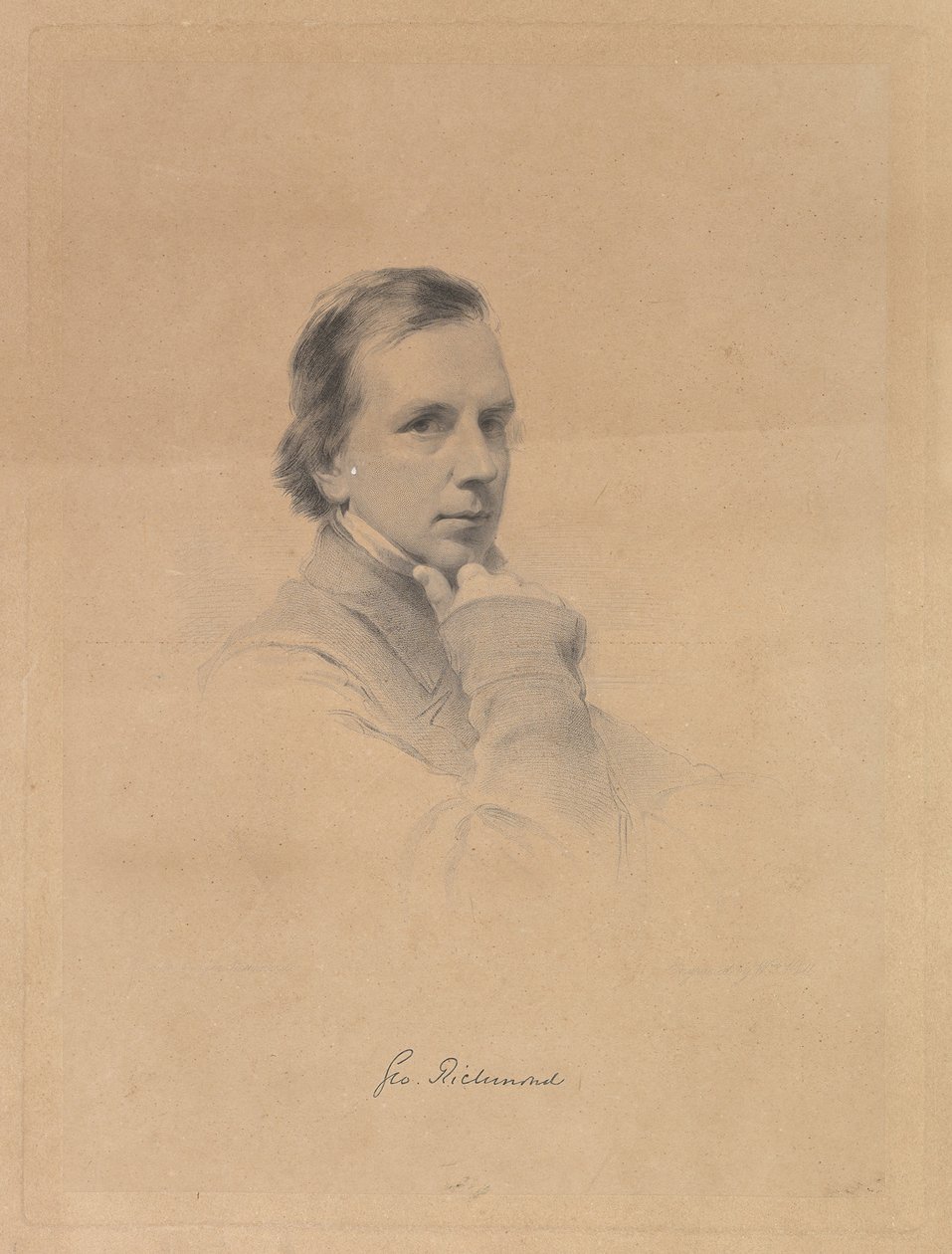 George Richmond - Selvportrett, 1850-70. av William Holl