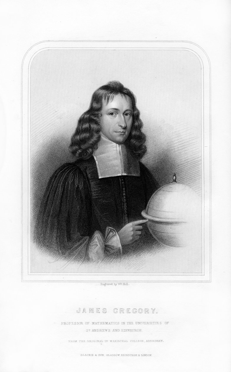 James Gregory , skotsk matematiker og astronom, 1870. av William Holl