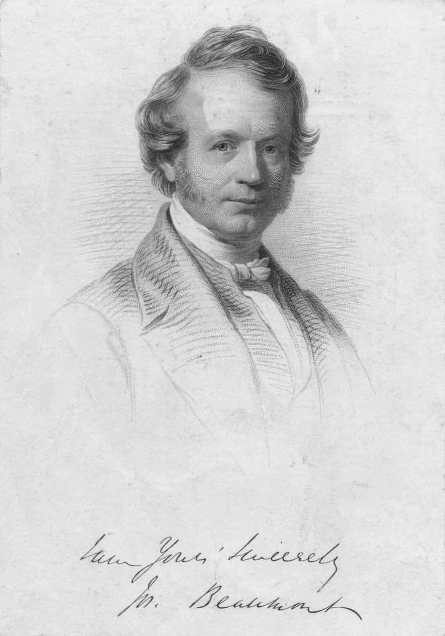 Joseph Beaumont, midten av 1800-tallet. av William Holl