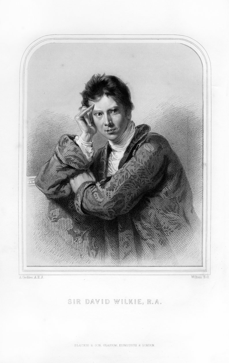 Sir David Wilkie , skotsk maler, 1870. av William Holl