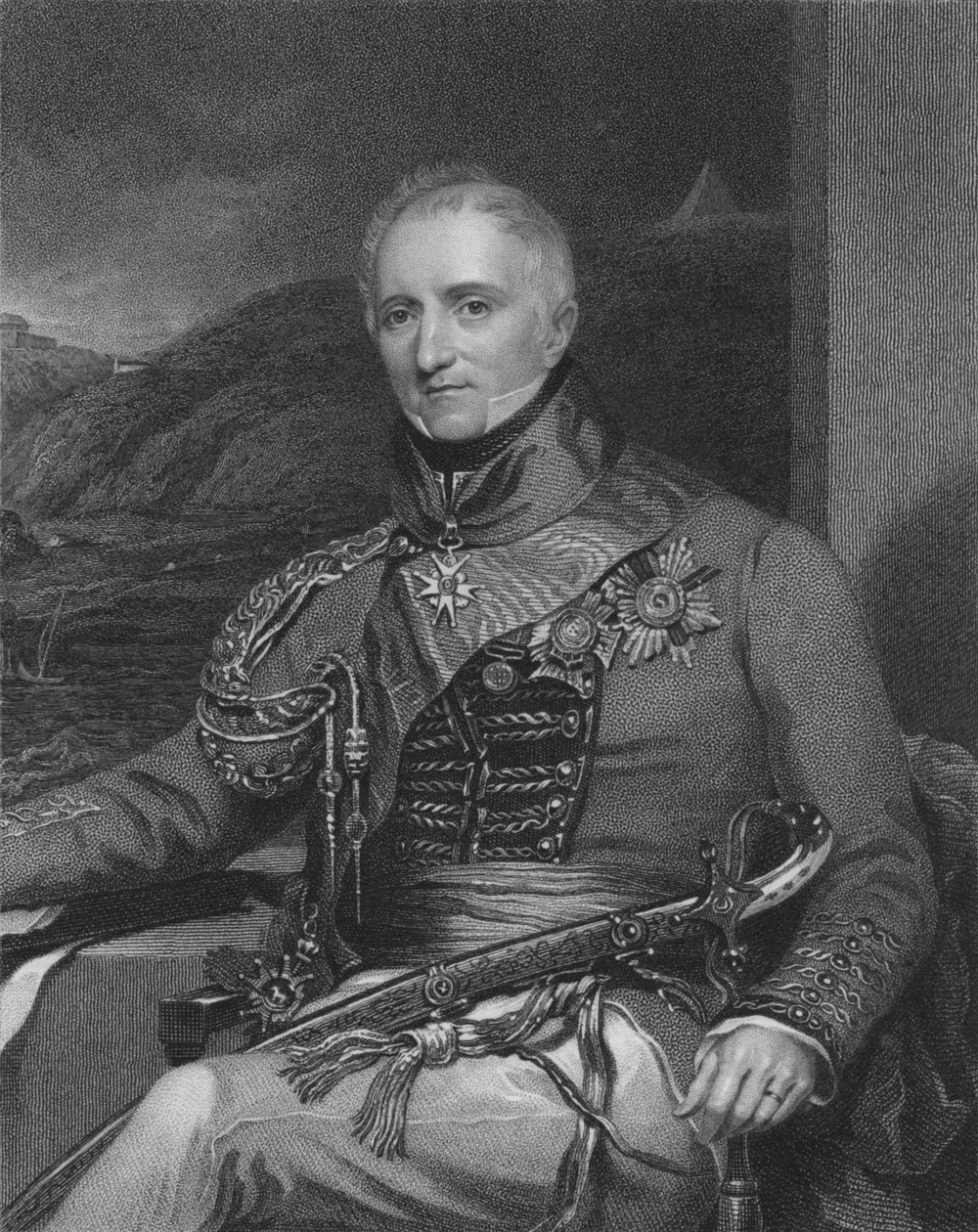 Generalløytnant Sir Rufane Shawe Donkin, K.C.B. & G.C.H., 1841. Skapere: William Holl, William Holl I. av William Holl I