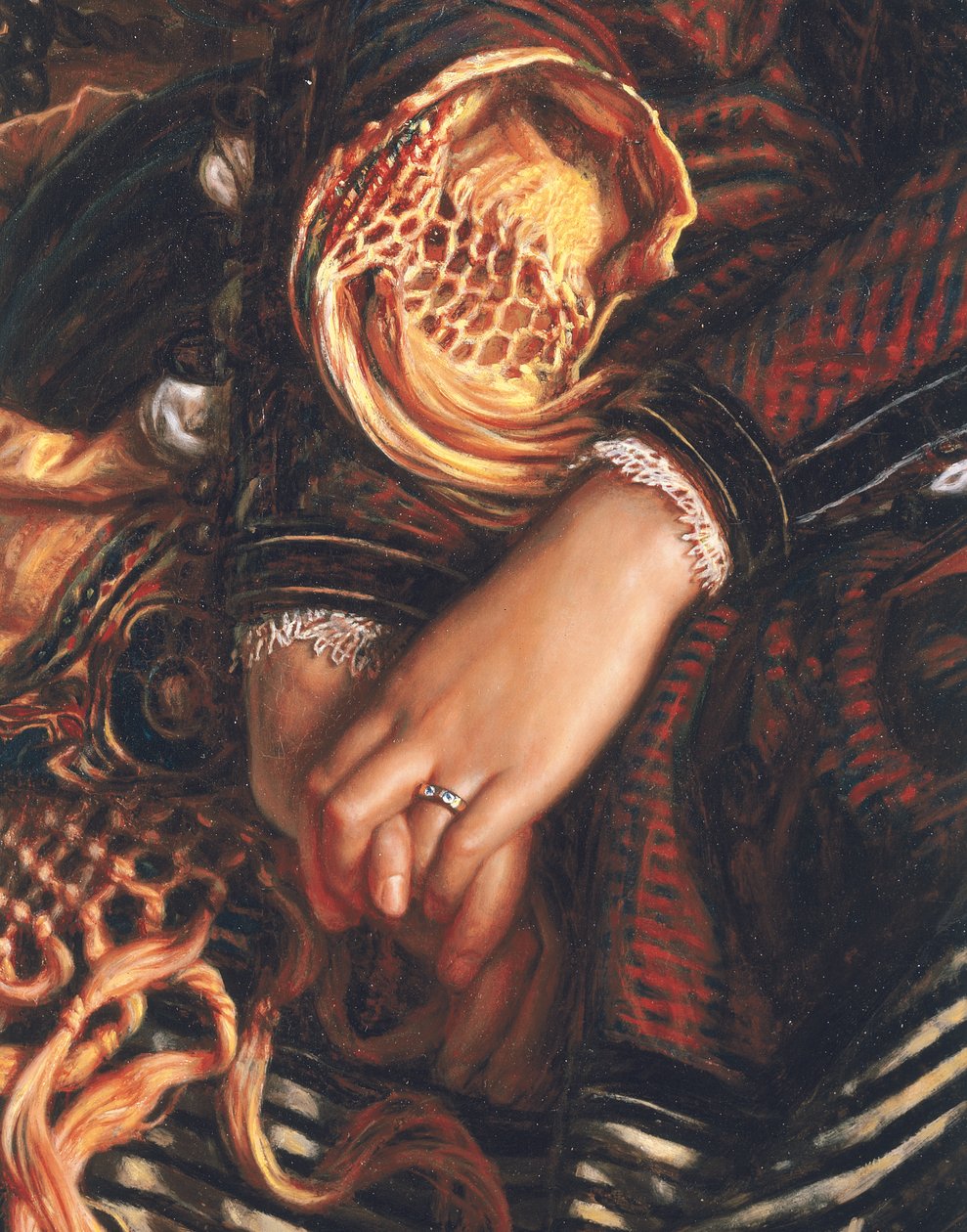 Detalj fra Il Dolce far Niente, 1866 av William Holman Hunt