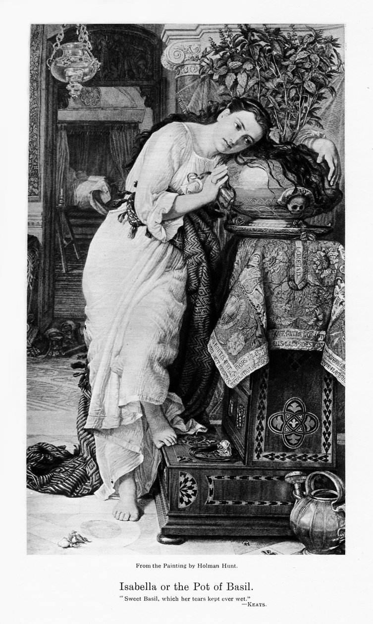 Isabella og potten med basilikum, c1867 av William Holman Hunt