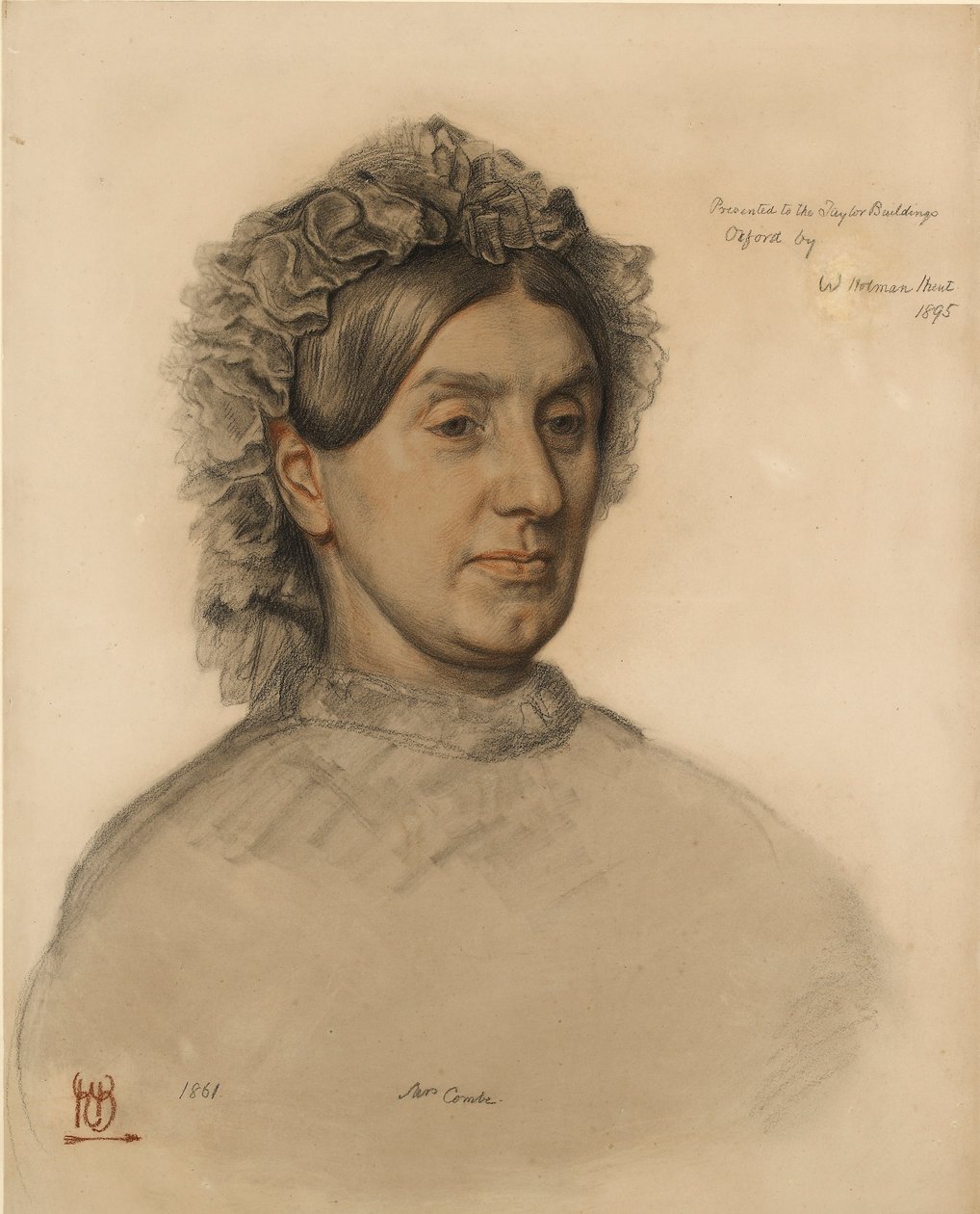Mrs Thomas Combe 1806-1893, 1800-tallet av William Holman Hunt