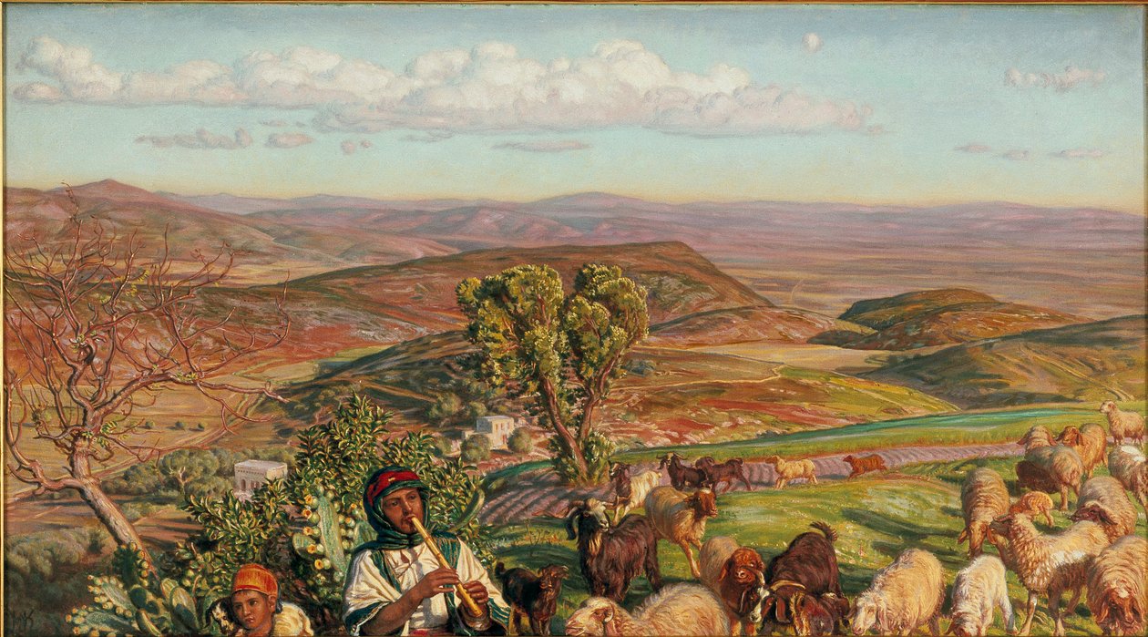 Esdraelon-sletten fra høydene over Nasaret, 1876 av William Holman Hunt