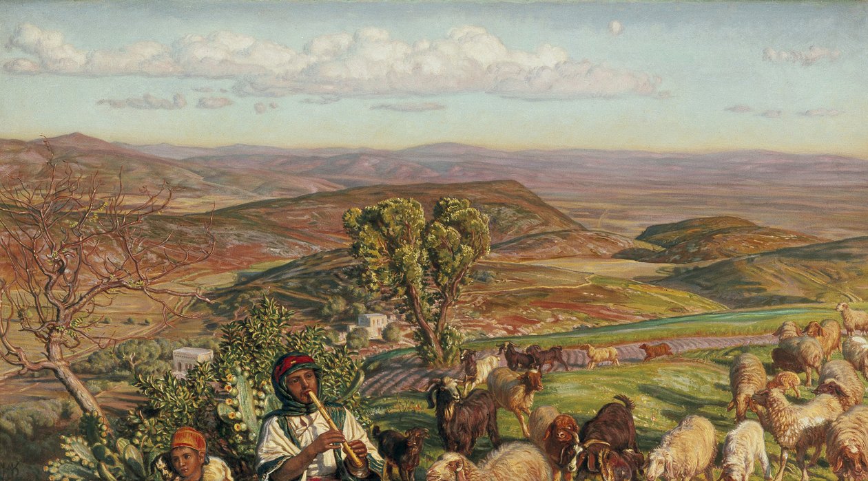 Esdraelon-sletten fra høydene over Nasaret, 1800-tallet av William Holman Hunt