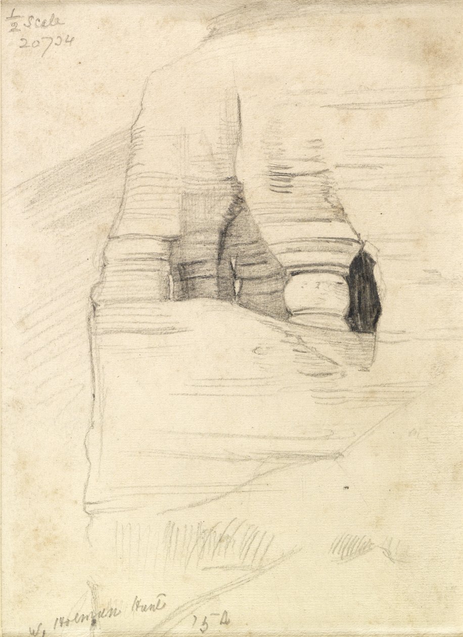 Steiner ved Wady Zuara, Dødehavet, 1854 av William Holman Hunt