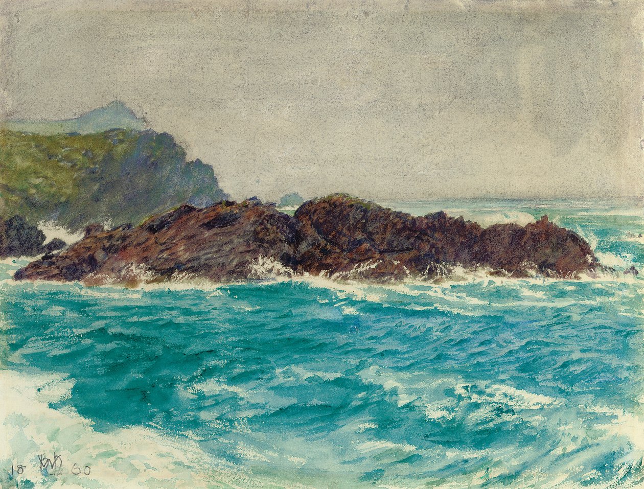 Den korniske kysten av William Holman Hunt