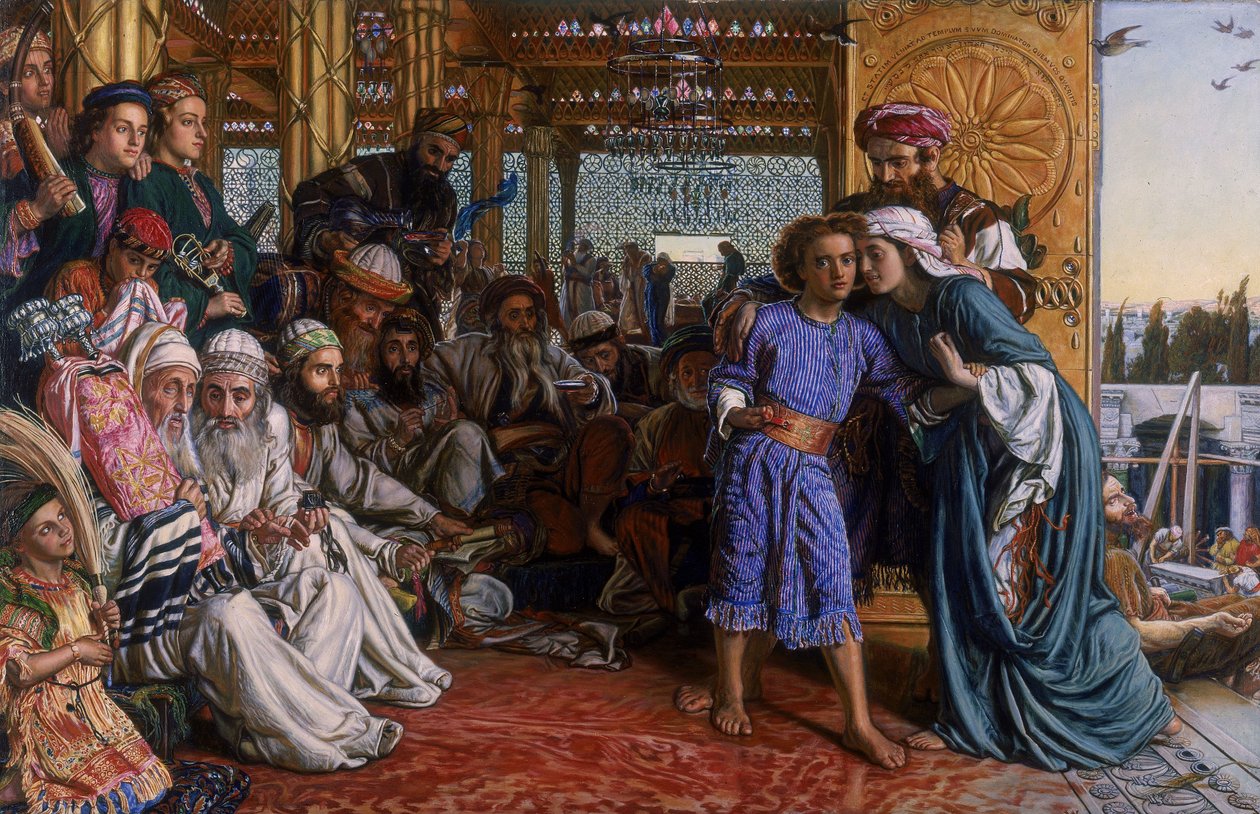 Funnet av Frelseren i templet av William Holman Hunt