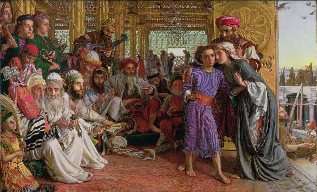 Funnet av Frelseren i templet av William Holman Hunt