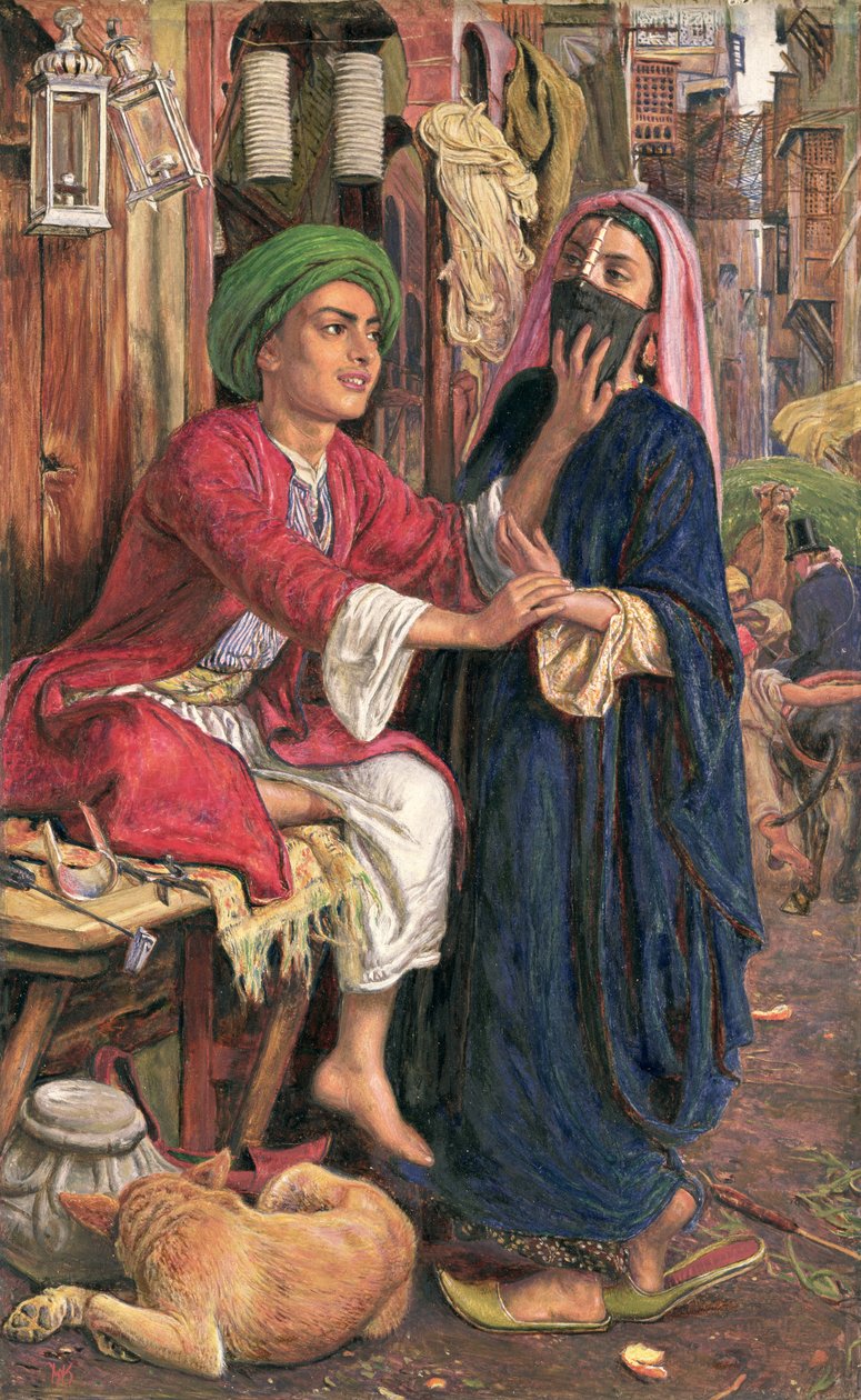 The Lantern Maker's Courtship, ca. 1854-60 (olje på panel) av William Holman Hunt