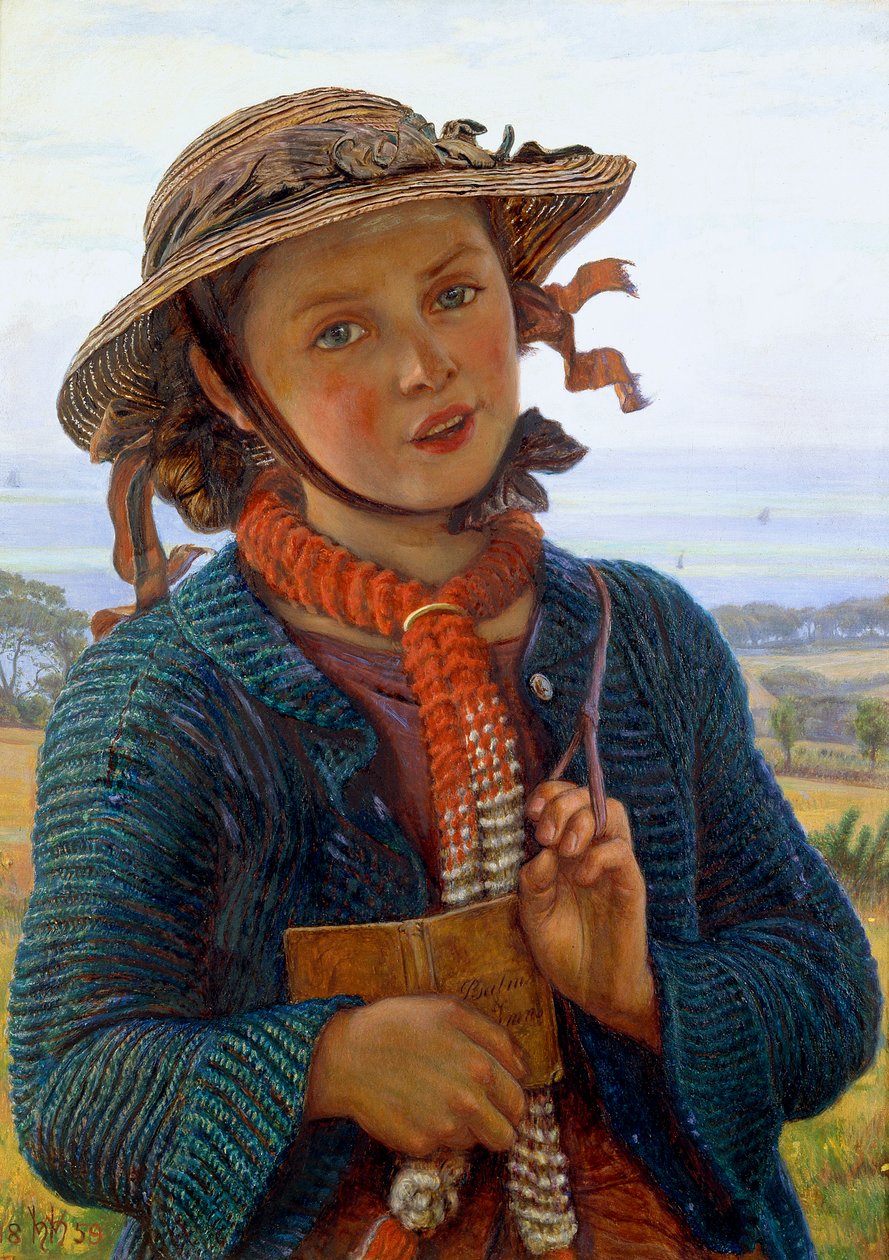 Skolejentens salme, 1859 av William Holman Hunt