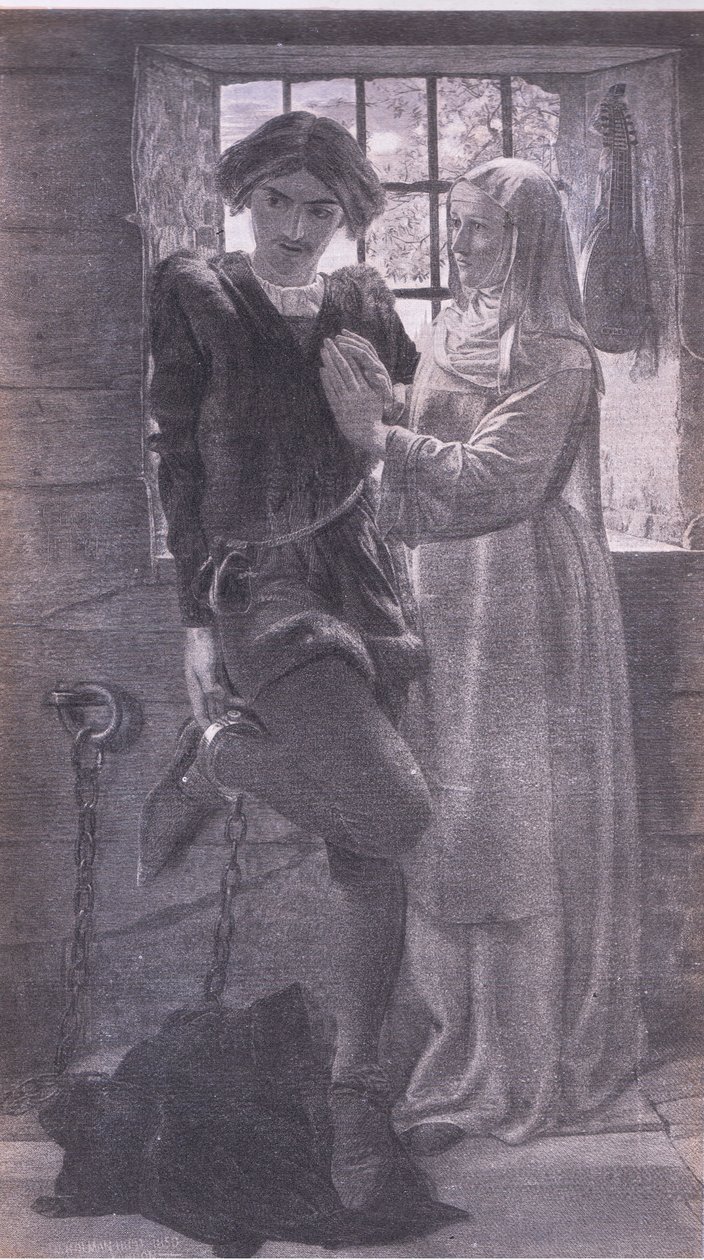 Claudio og Isabella, Bibbys årlige, 1916-1917 av William Holman after Hunt