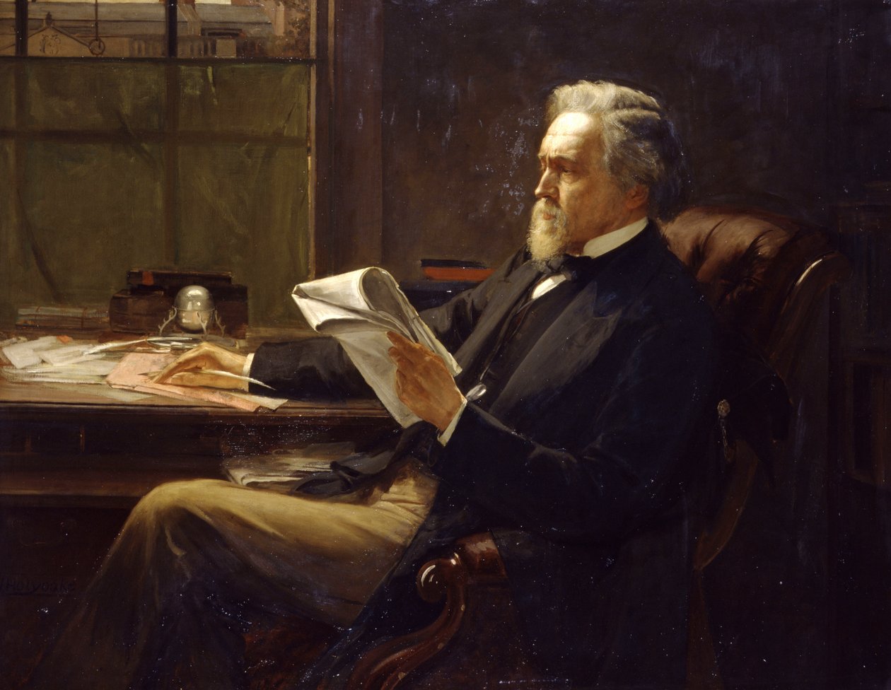 Portrett av George Jacob Holyoake av William Holyoake