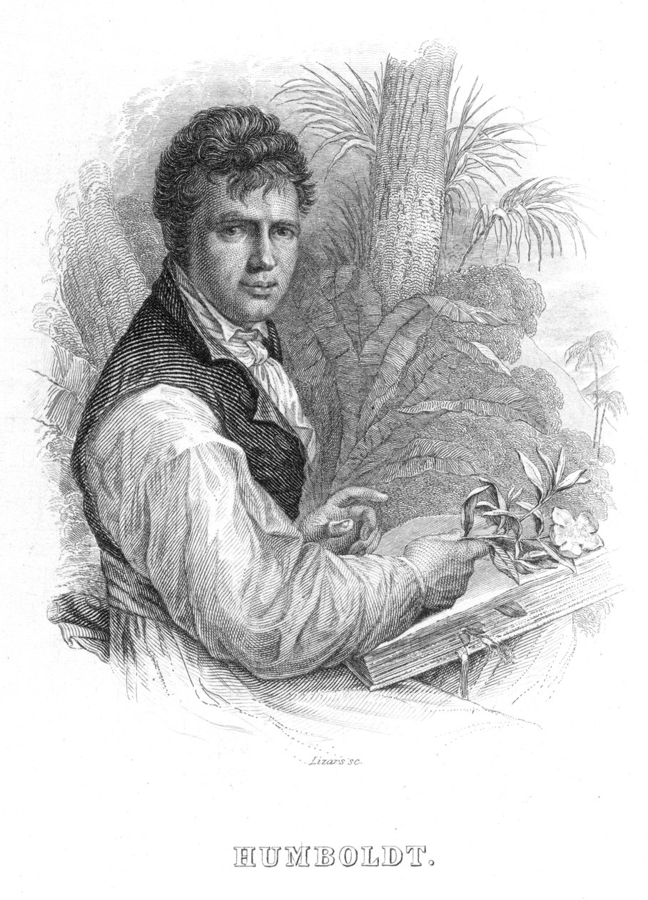 Alexander von Humboldt , tysk naturforsker, c1830 av William Home Lizars