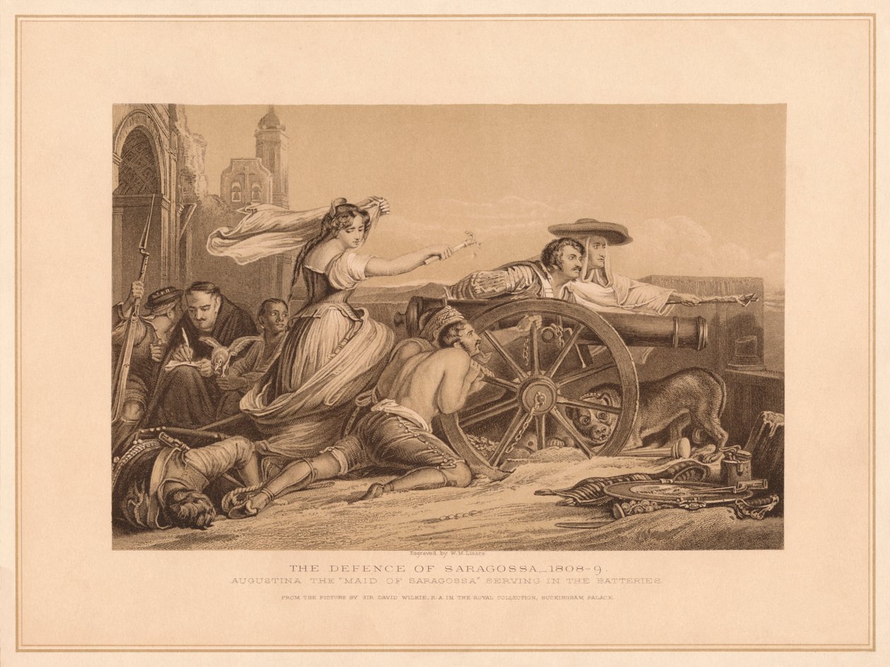 Forsvaret av Saragoosa, 1808-9, 1878 av William Home Lizars