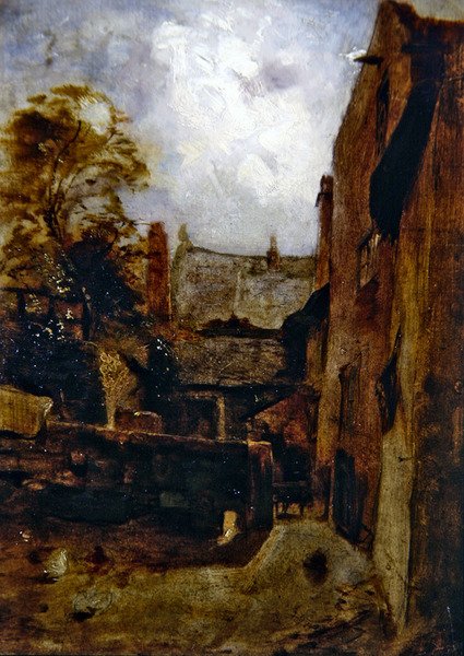 Skisse for Bidestone Farmhouse av William Huggins