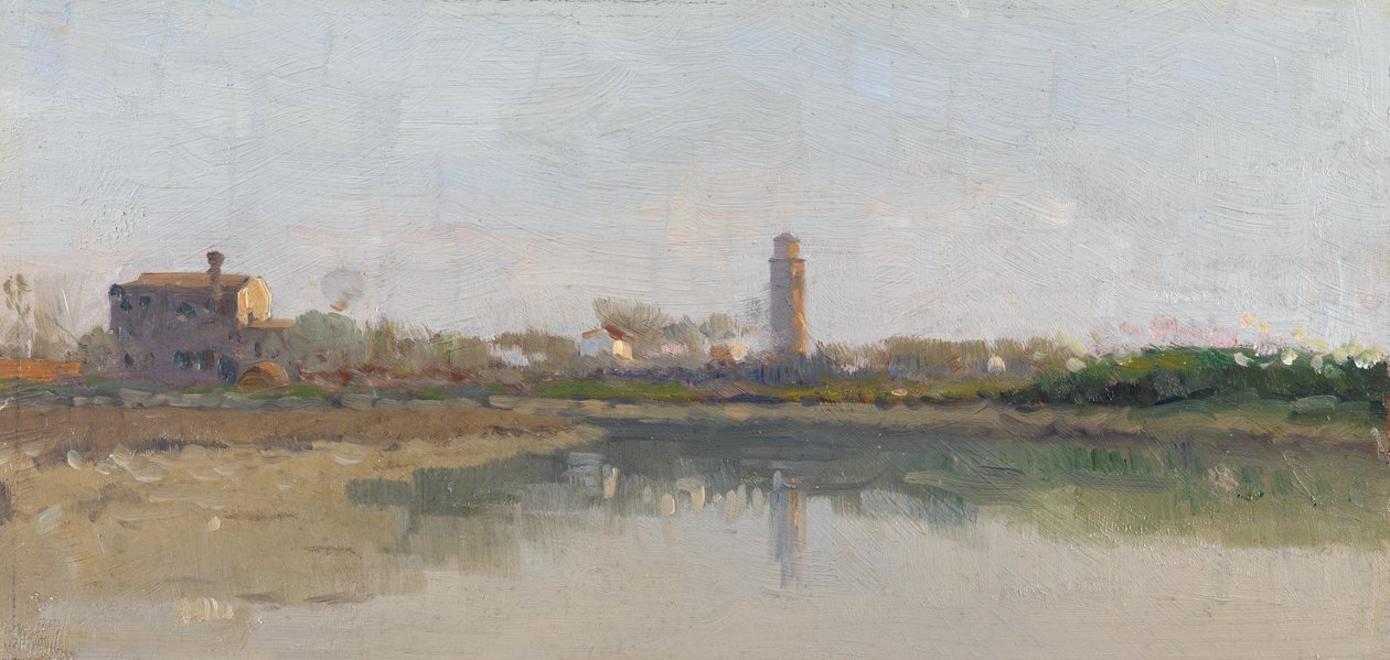 En venetiansk øy fra lagunen av William Hulton