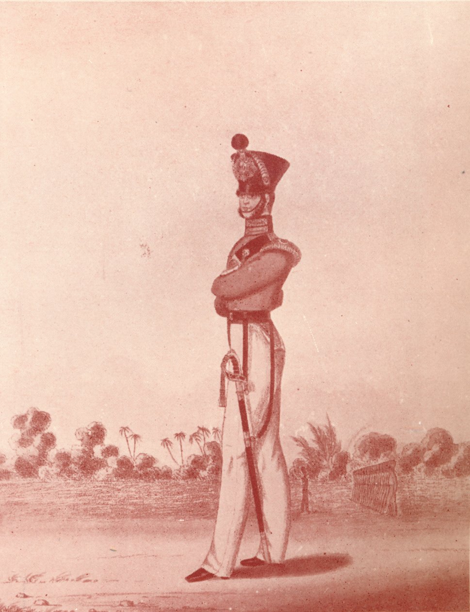 Offiserer for Madras Army Light Infantry, c1837-1843, 1909 av William Hunsley