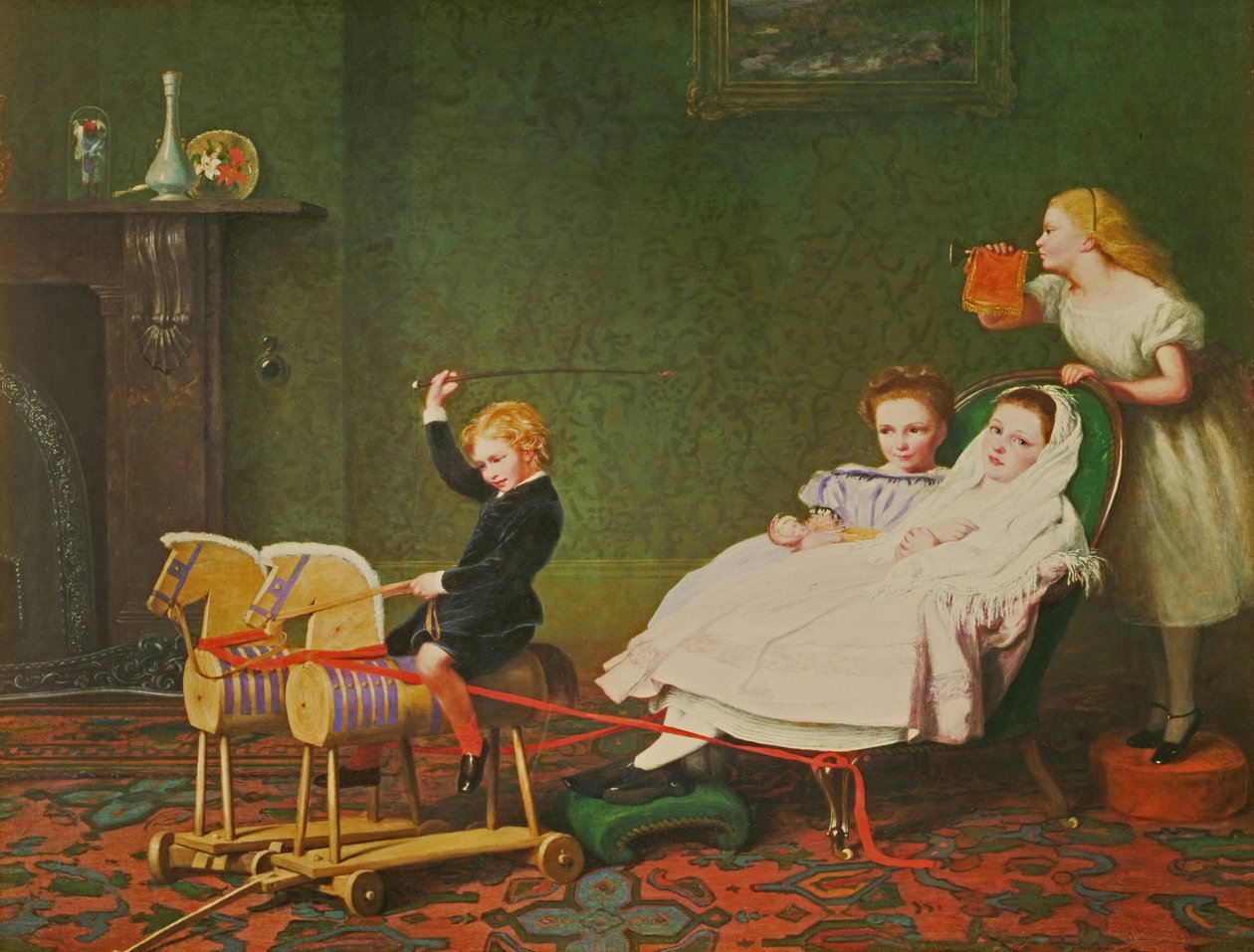 En vogn til ballen, 1868 av William III Bromley