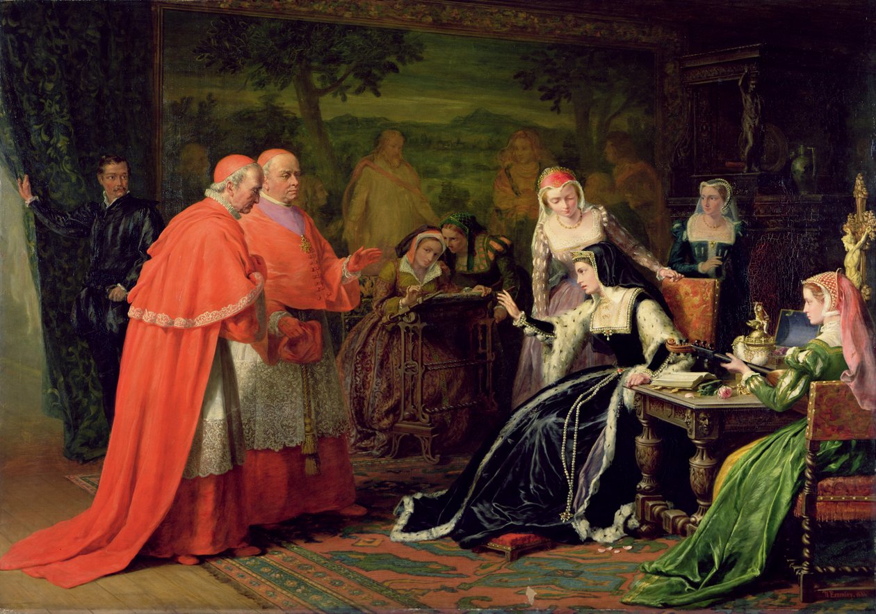 Katarina av Aragon, fra 'Henry VIII' av William Shakespeare av William III Bromley