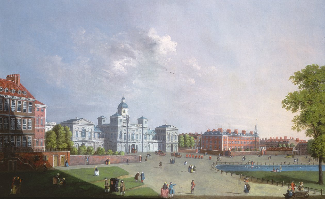 The Horse Guards Parade, Westminster, 1700-tallet av William James